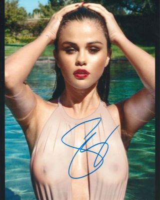 Selena Gomez 8x10 Signed Photo Authenticity Guaranteed