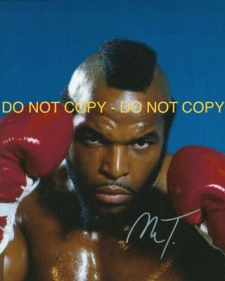 Mr T,  Clubber Lang,  Rocky Iii,  Hand Signed 8x10 Photo W/coa
