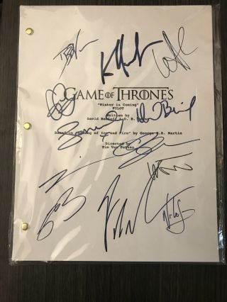 George R.  R.  Martin Game Of Thrones Signed Autographed Pilot “winter Is Coming”