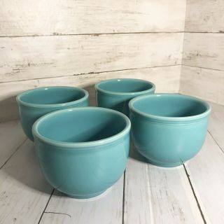 Fiestaware Small Bistro Bowls Turquoise Blue Homer Laughlin 22 Oz Set Of 4