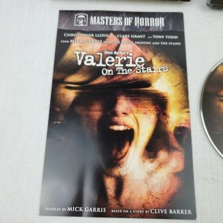 Autographed Signed Mick Garris Masters of Horror Valerie On The Stairs DVD 2