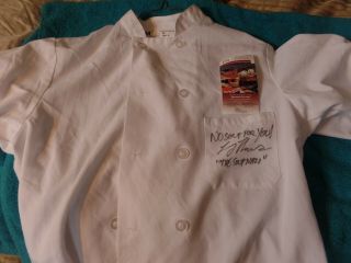 Seinfeld Soup Nazi Autographed White Jacket Jsa Certified No Soup For You Added