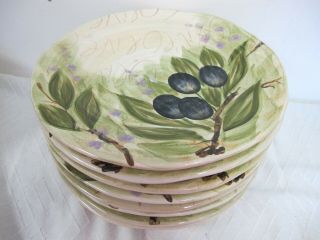 Tabletops Unlimited Olive Grove Dinner Plates (4) 11 "