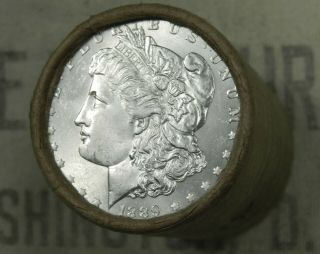 $20 Bu Morgan Dollar Roll Uncirculated Silver 1889 & Cc Ends Dollars Z74