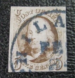 Nystamps Us Stamp 1 Blue Cancel $415