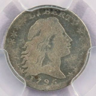 1795 Flowing Hair Half Dime Pcgs Vg Details Cleaned Looking Coin Strong Vg
