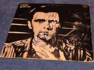 Genesis Peter Gabriel Signed Autographed Solo Record Album Lp