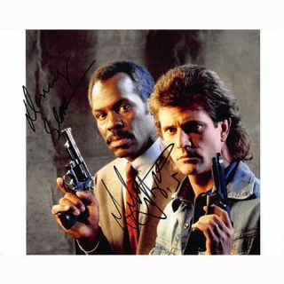 Mel Gibson & Danny Glover - Lethal (55844) - Autographed In Person 8x10 W/