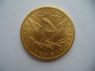 1888 S - $10 Gold Eagle Liberty Head 1/2 Oz Usa Coin