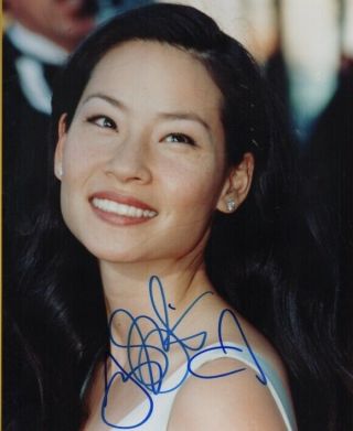 L - Lucy Liu.  Autographed Photo - Elementary Star W/coa