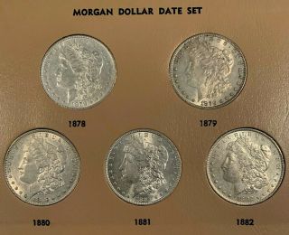 Premium 32 Coin Complete 1878 - 1921 Morgan Silver Dollar Date/mint Set,  Hi Grade
