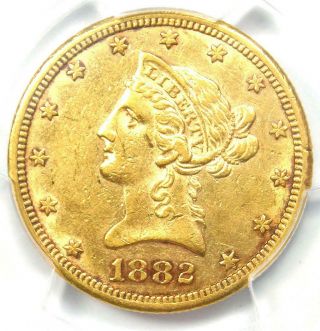 1882 - Cc Liberty Gold Eagle $10 Carson City Coin - Pcgs Au Details - Rare Date