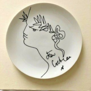 Jean Cocteau Limoges France Art Porcelain 6 3/4 " Dessert Plate Classic Design