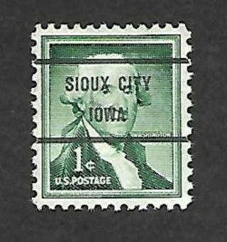 The Sioux City,  Iowa One Cent Bureau Precancel Scott 1031 - 71