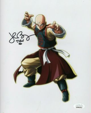 John Burgmeier Autograph Signed 8x10 Photo - Dragon Ball Z " Tien " (jsa)