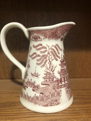 RARE.  Pink Willow 7 1/4” Water Pitcher 3
