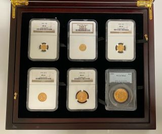 1853 - 1932 (12) Piece Pre - 1933 U.  S.  Gold Coin Type Set Ngc & Pcgs Certified W/box