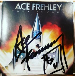 Ace Frehley Kiss Space Invader Hand Signed Autographed Cd