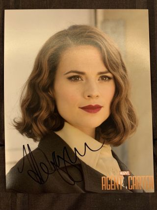 Hayley Atwell Agent Carter Autographed Photo 8 x 10 Framed with 2