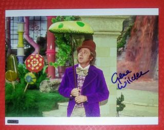 Gene Wilder Hand Signed Autographed Photo 8 X 10 W/holo Willy Wonka