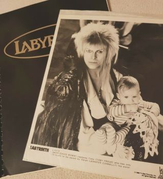 Press Pack - Labyrinth (1986) Production Notes & David Bowie Movie Still L - 5315