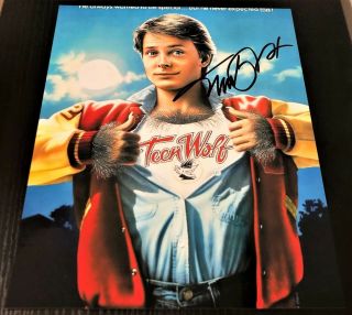 Michael J.  Fox Teen Wolf Signed 8x10 Photo W/ Autographed Authentic J