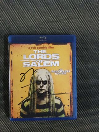 Rob Zombie Signed Autographed Lords Of Salem Blu Ray Devils Rejects 3 From Hell