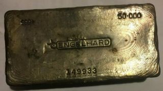 50.  5 Oz 999,  Engelhard - Silver - Vintage Bar