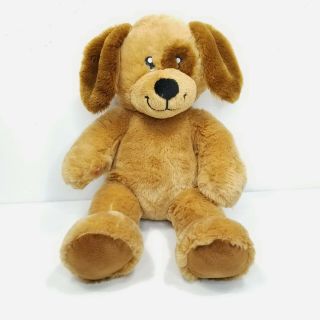 Build A Bear Brown Puppy Dog Plush Stuffed Animal Dark Brown Soft Eyes 15 " Babw