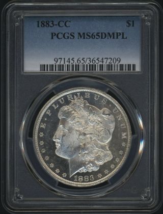 Fantastic Deep Mirrors 1883 - Cc Pcgs Ms - 65 Dmpl Morgan Silver Dollar