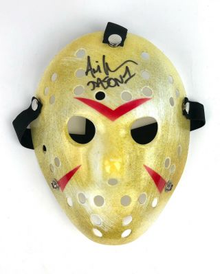 Ari Lehman Autograph Signed Mask - Friday The 13th Jason Voorhees (jsa)