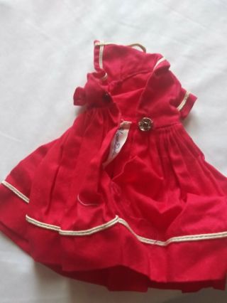 Vintage Vogue Doll Clothes.  Jill Red Tagged Sailor Dress