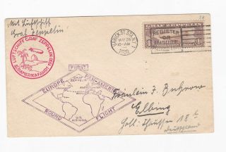 Daw Usa C14 - $1.  30 Graf Zeppelin Flight Cover Lot 34