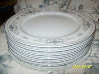 7 Diane Fine Porcelain China Dinner Plates Made In Japan