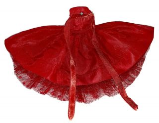 Vogue Jill 7411 Red Taffeta Dress & Lace Petticoat