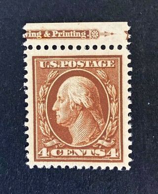 Us Stamps,  Scott 377 4c 1911 Washington 2015 Pf Certificate - Gc Xf 90