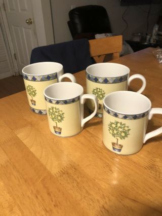 Royal Doulton Carmina Tc1277 Jumbo Mugs 2 & 2 Coffee Mugs