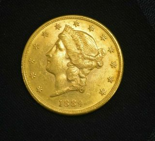 1889 - S United States $20 Dollar Liberty Head Double Eagle Gold Coin