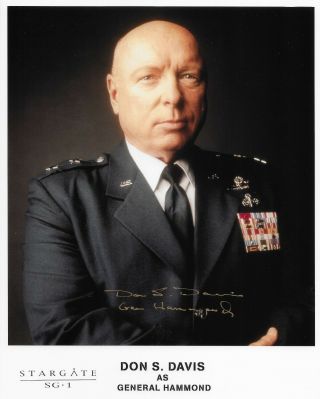 Stargate Sg - 1 Don S.  Davis Signed 8x10 General Hammond Autograph