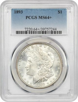 1893 $1 Pcgs Ms64,  Better Date P - - Morgan Silver Dollar