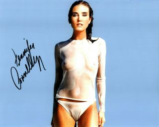 Very Sexy Jennifer Connelly Sheer See Through Signed Color 8x10 Photo