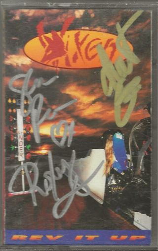 Vixen Band Real Hand Signed Rev It Up Cassette Tape Autographed By 3 Members