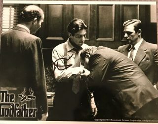 Al Pacino Autographed The Godfather 8x10 Photo “don Corleone” Scene Oscar Winner