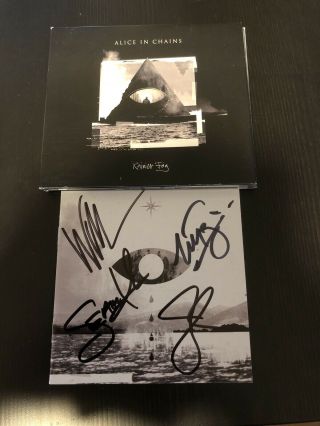 Alice In Chains Signed Cd Booklet Rainier Fog