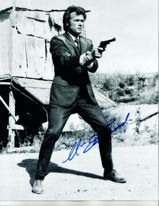 Clint Eastwood Sexy Pose Photo Hand Signed W - Actor - Director - Producer