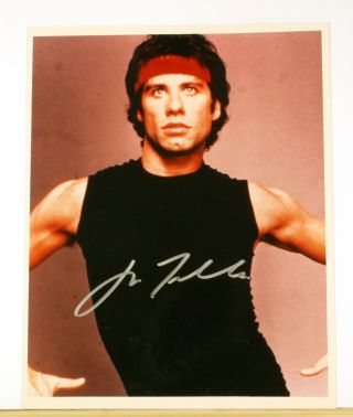 John Travolta Signed Autograph Photo With