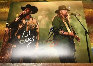 Lil Nas X And Billy Ray Cyrus Autographed 8 X 10 Photo