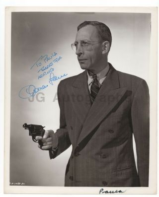 Charles Lane - Frank Capra Film Actor - Signed Vintage 8x10 Photograph