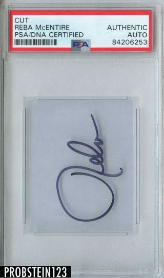 Country Singer Reba Mcentire Signed Cut Signature Psa Dna Autograph Clear Cool