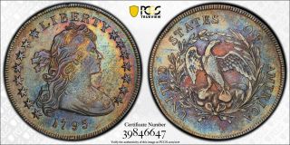 1795 Draped Bust Dollar Pcgs Certified Xf Details B - 15,  Bb - 52 Silver $1